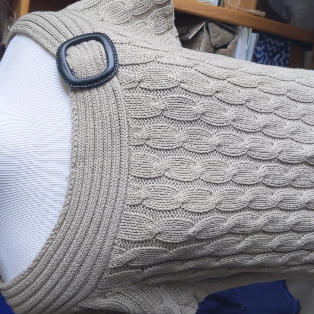 Cable knit sweater tunic